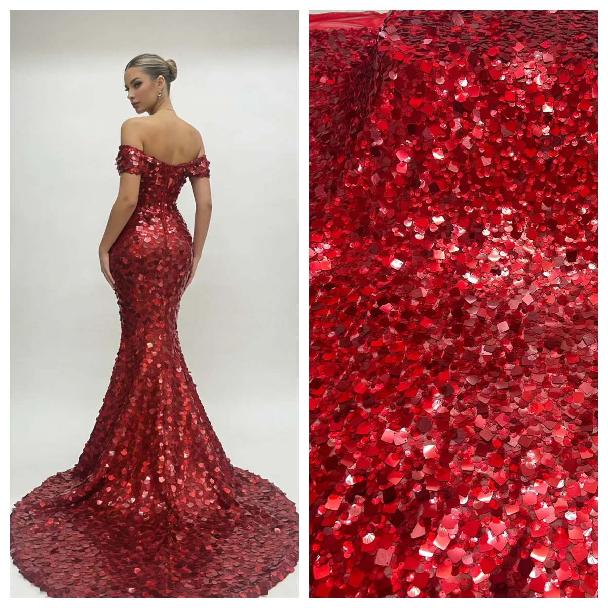 Luxury African Lace Fabric 5 Yards High Quality 2026 Red French Mesh Lace Fabrics Sequence Tulle Lace For Sewing Dress
Luxury African Lace Fabric 5 Yards High Quality 2026 Red French Mesh Lace Fabrics Sequence Tulle Lace For Sewing Dress