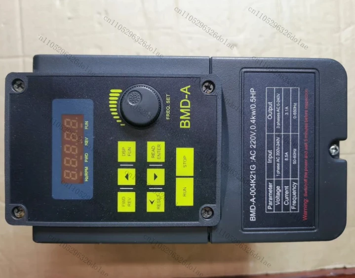 Frequency converter BMD-A-004K21G, input 230V400W tested OK
Frequency converter BMD-A-004K21G, input 230V400W tested OK