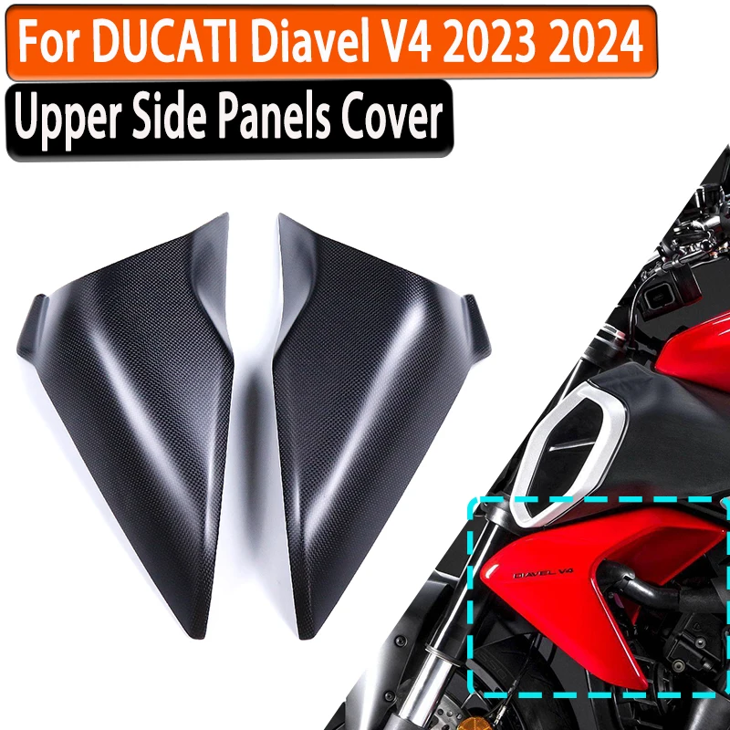 Для Ducati Diavel V4 DiavelV4 2023 + настоящее углеродное волокно, 2 шт., верхние боковые панели, аксессуары для мотоциклов, боковой обтекатель, простой матовый
Для Ducati Diavel V4 DiavelV4 2023 + настоящее углеродное волокно, 2 шт., верхние боковые панели, аксессуары для мотоциклов, боковой обтекатель, простой матовый