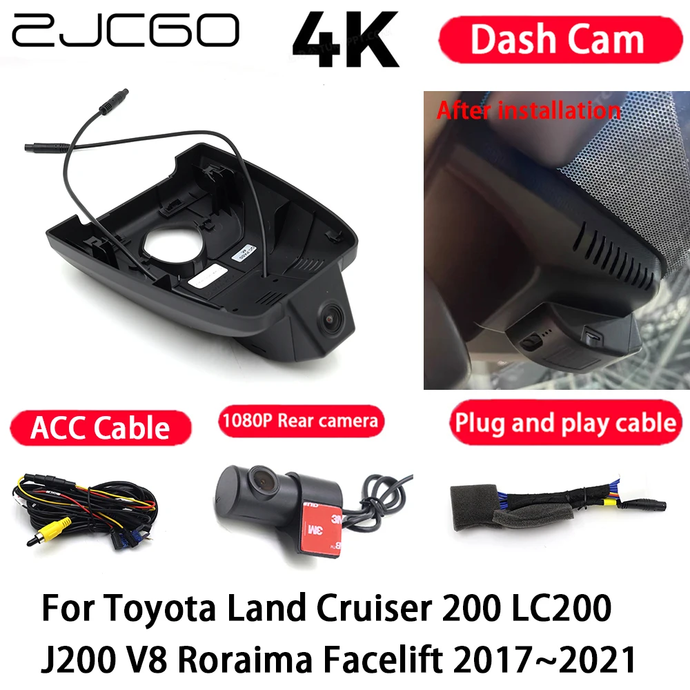 Car Camera 4K Plug and Play Dash Cam Video Recorder for Toyota Land Cruiser 200 LC200 J200 V8 Roraima Facelift 2017-2021
Car Camera 4K Plug and Play Dash Cam Video Recorder for Toyota Land Cruiser 200 LC200 J200 V8 Roraima Facelift 2017-2021