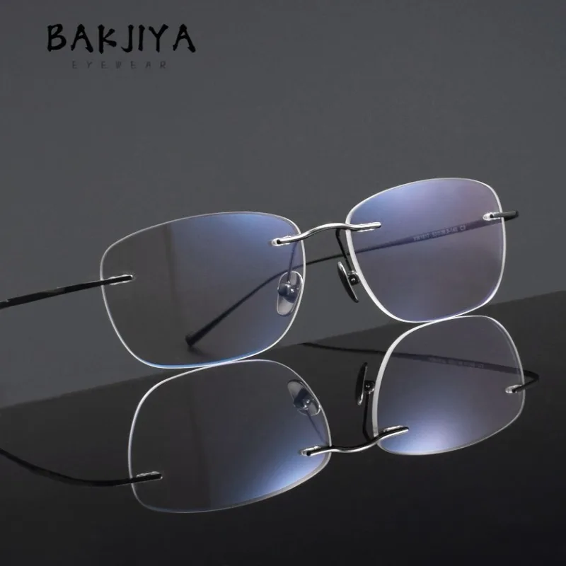 New Ultra-light Luxury Pure Titanium Rimless Eyeglasses Senior Designer Gold Wire Glasses Frame Men and Women Frameless Eyewear
New Ultra-light Luxury Pure Titanium Rimless Eyeglasses Senior Designer Gold Wire Glasses Frame Men and Women Frameless Eyewear
