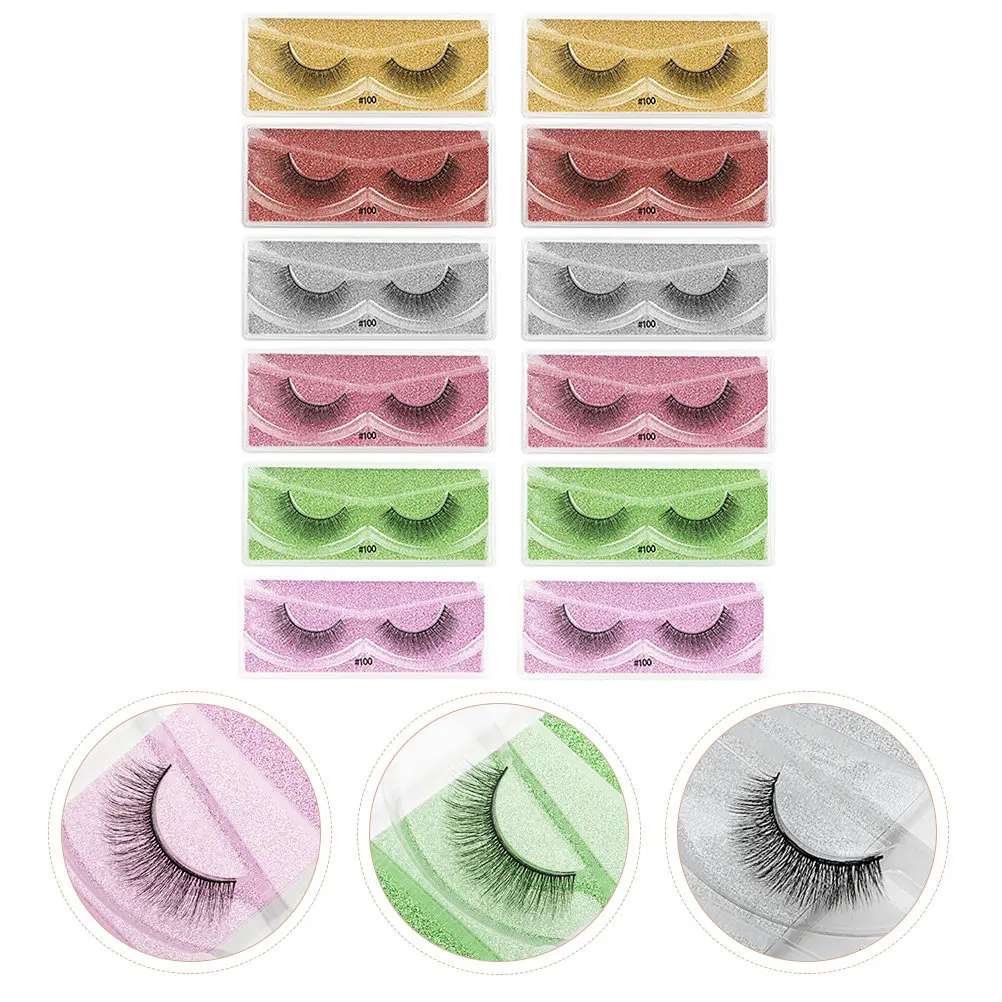 12Pairs False Eyelashes Kit Premium Fiber Natural Fake Lashes for Wedding Stage Photo Shoot Daily Makeup Fake Eyelash
12Pairs False Eyelashes Kit Premium Fiber Natural Fake Lashes for Wedding Stage Photo Shoot Daily Makeup Fake Eyelash