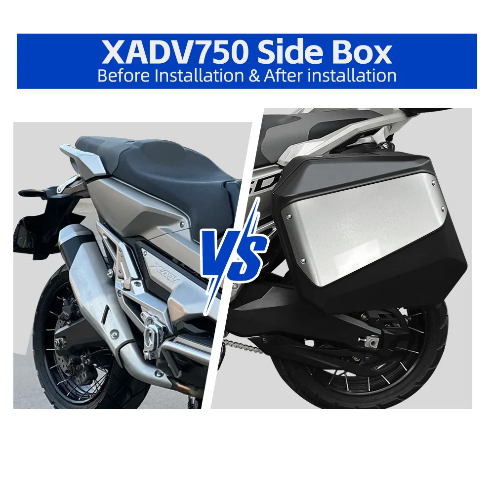 Quick Release Side Panniers for Honda XADV750 2017-2021, No-Drill Installation, Use Original Key to Lock
Quick Release Side Panniers for Honda XADV750 2017-2021, No-Drill Installation, Use Original Key to Lock