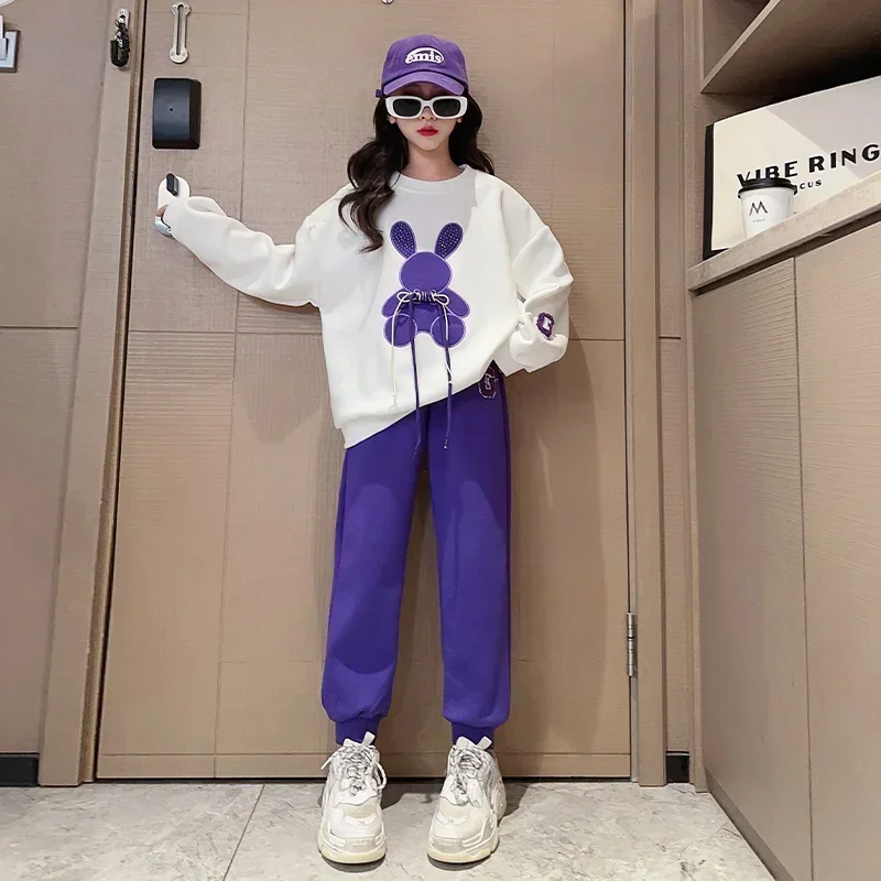 Girls Tracksuit Cartoon rabbit Sweatshirt Jogging Pants Casual Sportswear Children's Sets for 4 5 6 7 8 9 10 11 12 13 14 years
Girls Tracksuit Cartoon rabbit Sweatshirt Jogging Pants Casual Sportswear Children's Sets for 4 5 6 7 8 9 10 11 12 13 14 years