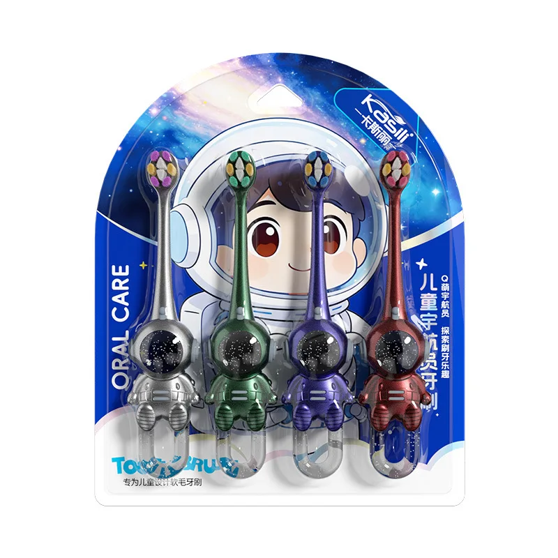 Astronaut toothbrush Children's small head soft hair 3-12 years old Clean gum protection cartoon non-slip handle Student brush
Astronaut toothbrush Children's small head soft hair 3-12 years old Clean gum protection cartoon non-slip handle Student brush