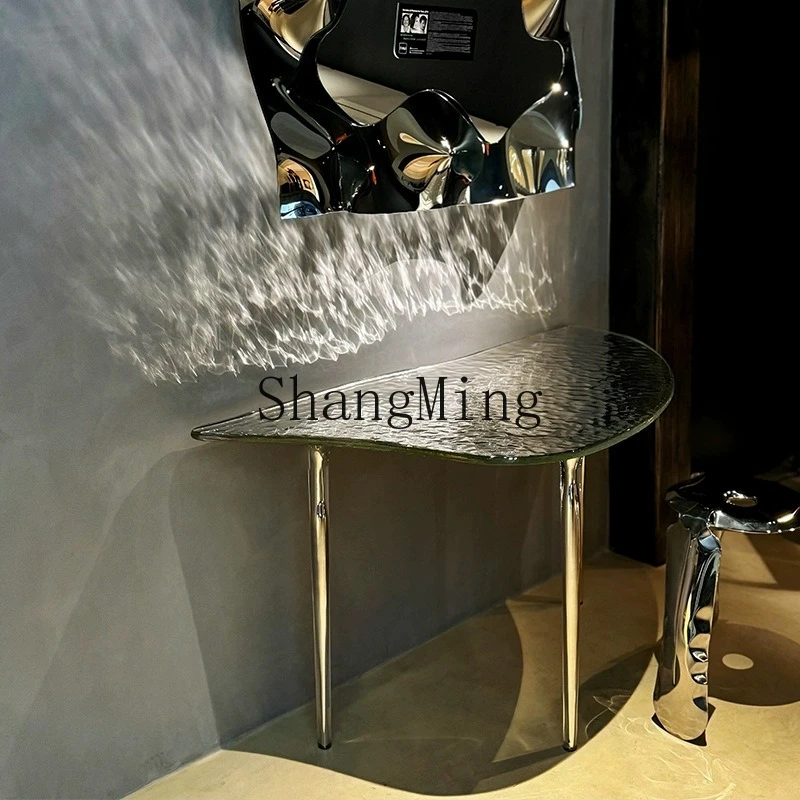 SM new glass entrance table, minimalist light luxury stainless steel entrance door, high-end entrance table
SM new glass entrance table, minimalist light luxury stainless steel entrance door, high-end entrance table