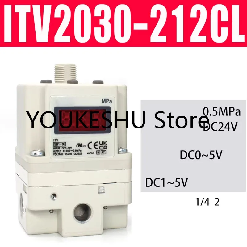 New original electrical proportional valve ITV2030-212CL With C bracket and data cable
New original electrical proportional valve ITV2030-212CL With C bracket and data cable