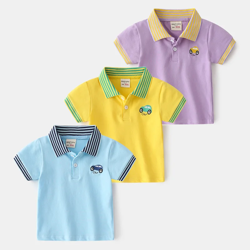 Children's Short SleeveTT-shirt Children's Summer Clothing Baby Polo Collar Top Western Style BoypoloShirt Short Sleeve Wholesal
Children's Short SleeveTT-shirt Children's Summer Clothing Baby Polo Collar Top Western Style BoypoloShirt Short Sleeve Wholesal