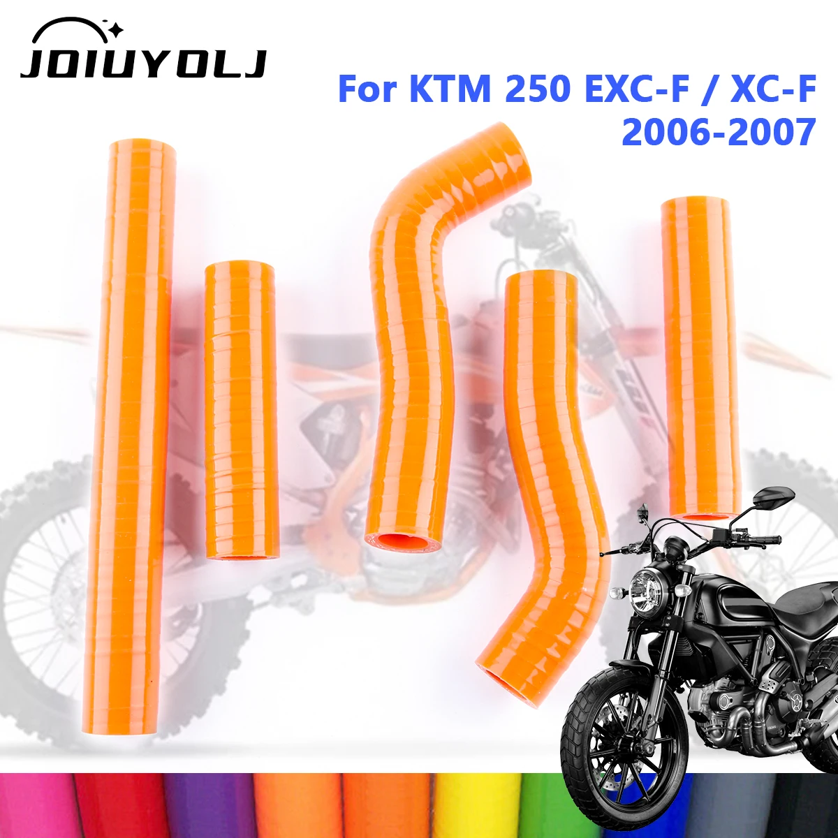 For 2006-2007 KTM 250 EXC-F 250 XC-F 250 XCF Motorcycle Silicone Radiator Coolant Tube Pipe Hose Kit 5Pcs
For 2006-2007 KTM 250 EXC-F 250 XC-F 250 XCF Motorcycle Silicone Radiator Coolant Tube Pipe Hose Kit 5Pcs