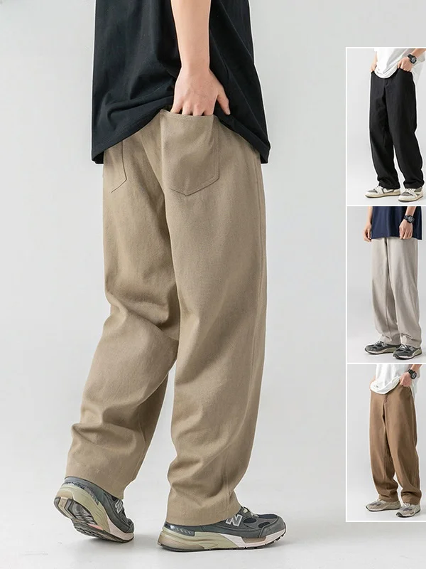 Мужские повседневные брюки из чистого хлопка в стиле ретро, свободного кроя, базовый фасон, весенняя новинка, модный бренд, японский стиль
Мужские повседневные брюки из чистого хлопка в стиле ретро, свободного кроя, базовый фасон, весенняя новинка, модный бренд, японский стиль