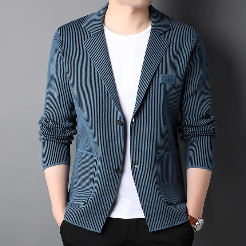 Top Grade Men Suit jacket 2022 New Arrivals Spring Autumn Men Slim Fit Blazer Jacket Smart Stylish Knitted Suit Striped Men Coat
Top Grade Men Suit jacket 2022 New Arrivals Spring Autumn Men Slim Fit Blazer Jacket Smart Stylish Knitted Suit Striped Men Coat