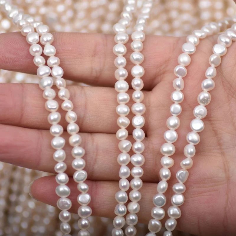 High Brightness Small Beads3/4/5mmTwo-Sided Light Horizontal Hole Irregular Natural Freshwater Pearl Necklace Semi-Finished Whol
High Brightness Small Beads3/4/5mmTwo-Sided Light Horizontal Hole Irregular Natural Freshwater Pearl Necklace Semi-Finished Whol