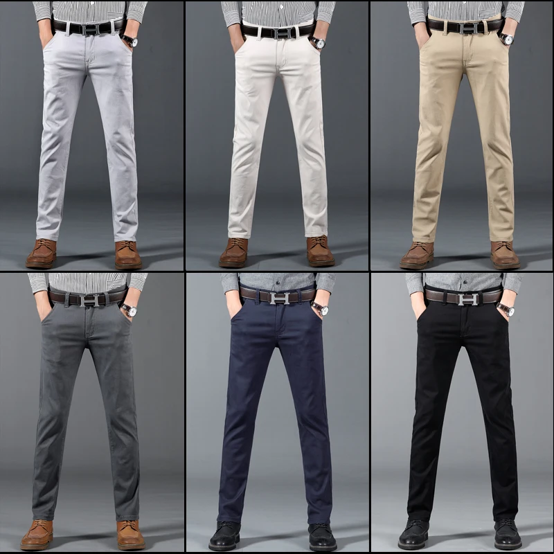 Men Businees Straight Casual Pans Four Seasons Cotton Trousers Men Daily Office Micro Elastic Simple Slim Smart Casua Pants Men
Men Businees Straight Casual Pans Four Seasons Cotton Trousers Men Daily Office Micro Elastic Simple Slim Smart Casua Pants Men
