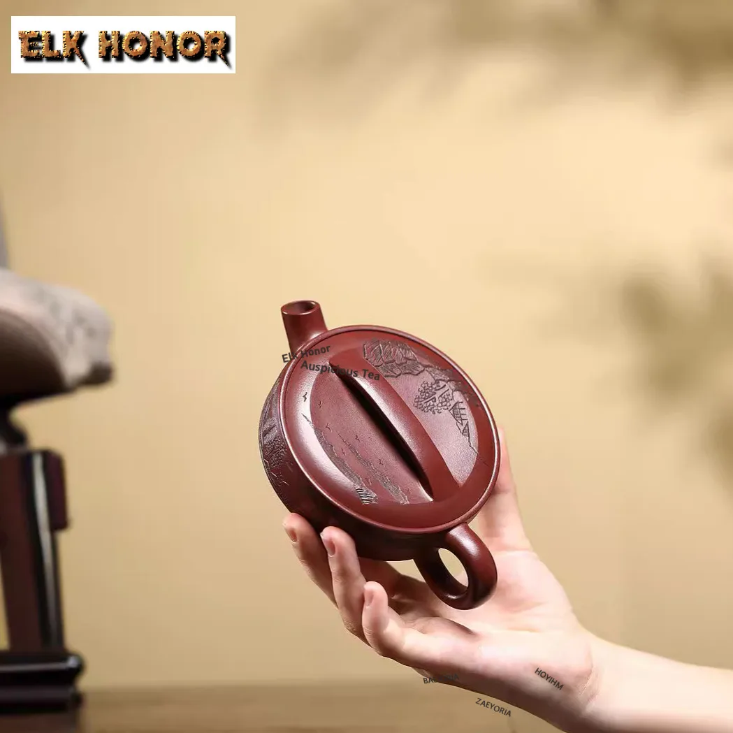 200ml Authentic Yixing Purple Clay Heavy Calibre Teapots Handmade Red Rabbit Pot Raw Ore Mud Tea Maker Kettle Zisha Teaset Gift
200ml Authentic Yixing Purple Clay Heavy Calibre Teapots Handmade Red Rabbit Pot Raw Ore Mud Tea Maker Kettle Zisha Teaset Gift