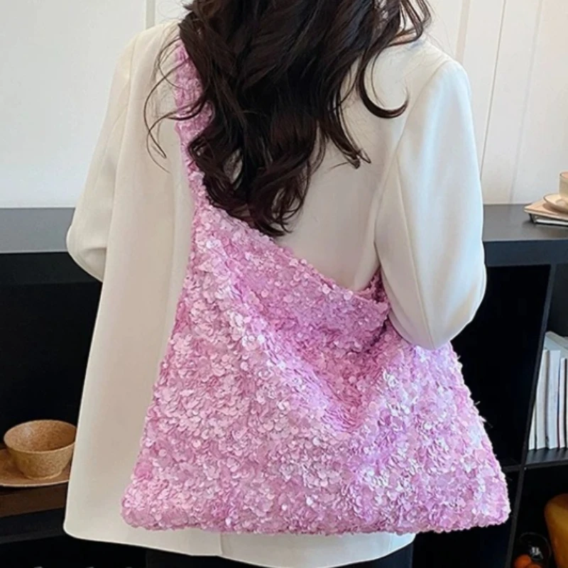 Women's Large Capacity Sequin Shoulder Bag, Versatile Handbag Crossbody Purse, Summer Party Banquet Clutch
Women's Large Capacity Sequin Shoulder Bag, Versatile Handbag Crossbody Purse, Summer Party Banquet Clutch