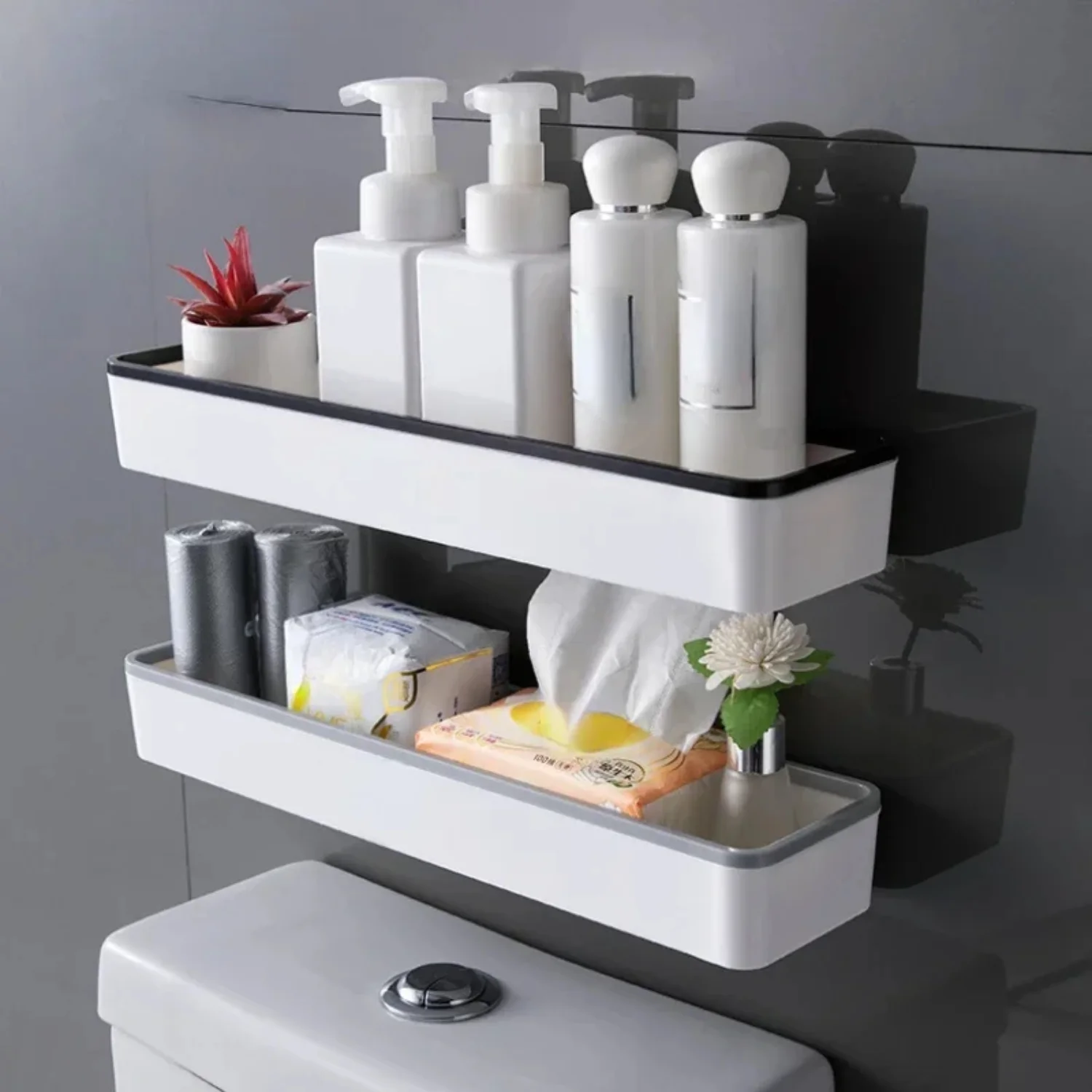Wall Hanging Toilet Bathroom Cabinet Rack Punch Free Multifunctional Artifact Above Toilet Rack Shelf Organizer
Wall Hanging Toilet Bathroom Cabinet Rack Punch Free Multifunctional Artifact Above Toilet Rack Shelf Organizer