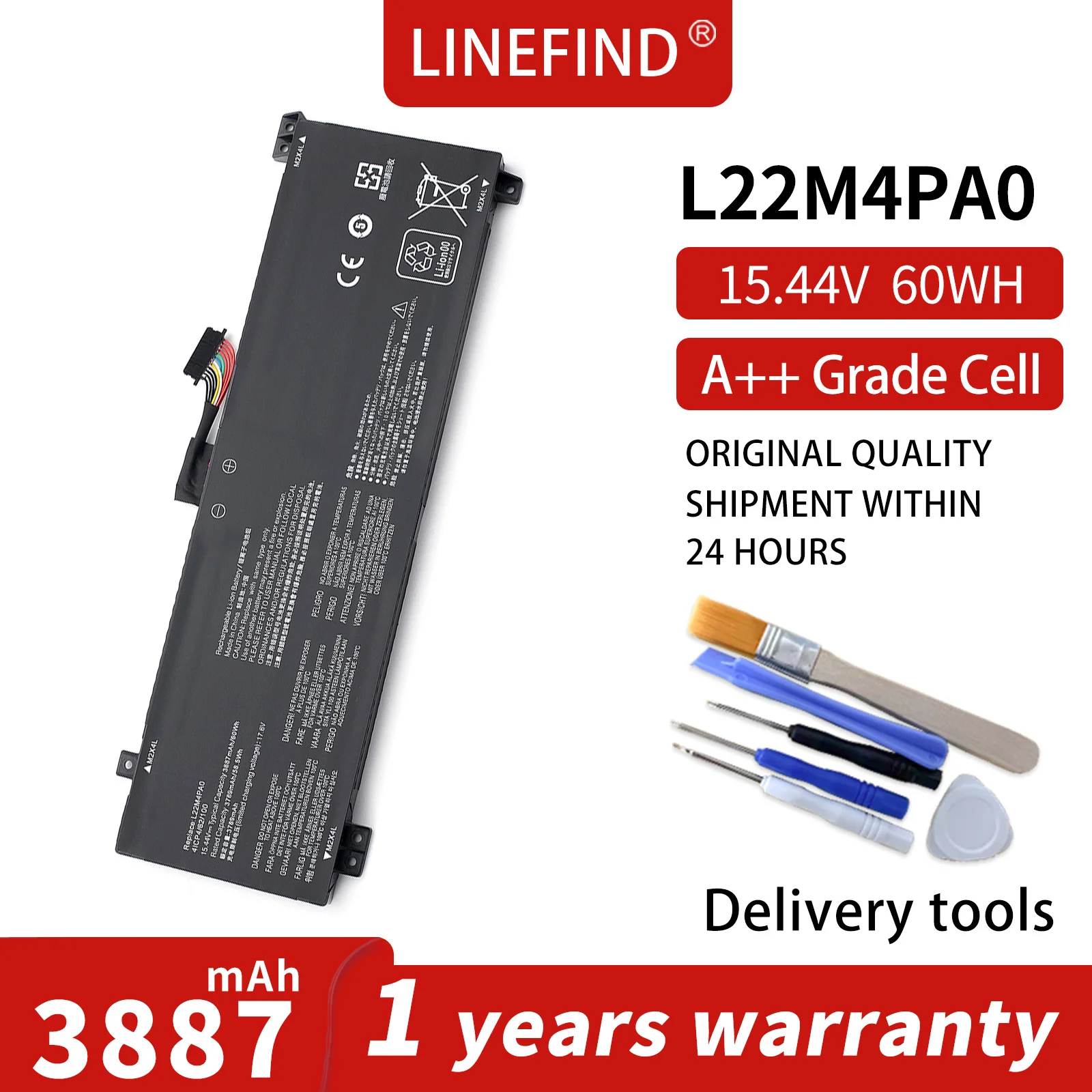 LINEFIND L22M4PA0 15.44V 60Wh 3887mAh Laptop Battery For Lenovo Egion Slim 5-16APH8 IRH8 15IRH8 15APH8 16APH8 L22D4PA0
LINEFIND L22M4PA0 15.44V 60Wh 3887mAh Laptop Battery For Lenovo Egion Slim 5-16APH8 IRH8 15IRH8 15APH8 16APH8 L22D4PA0