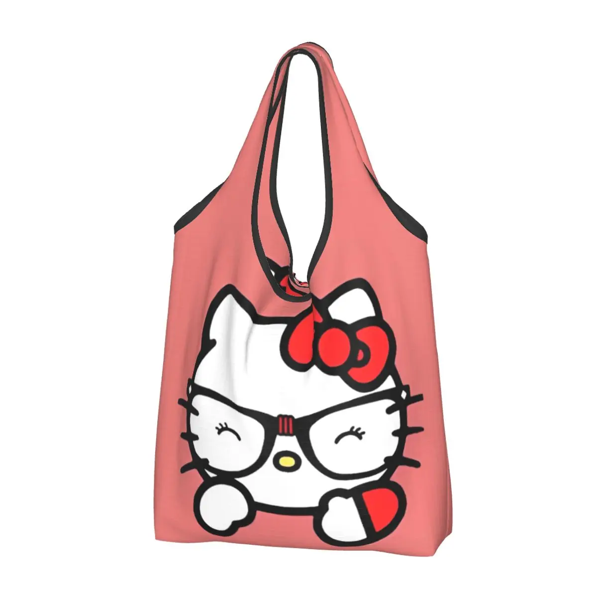 Cartoon Hello Kitty Nerd Glass Shopper Bag Shoulder Bag Student Outdoor Cloth Tote Bag Aesthetic Print Handbags
Cartoon Hello Kitty Nerd Glass Shopper Bag Shoulder Bag Student Outdoor Cloth Tote Bag Aesthetic Print Handbags