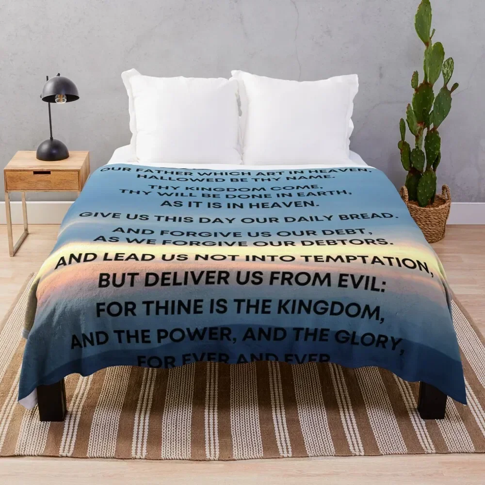 The Lords Prayer KJV - Cloudy Sunset Background Throw Blanket Furrys Hair Extra Large Throw Thermals For Travel Blankets
The Lords Prayer KJV - Cloudy Sunset Background Throw Blanket Furrys Hair Extra Large Throw Thermals For Travel Blankets