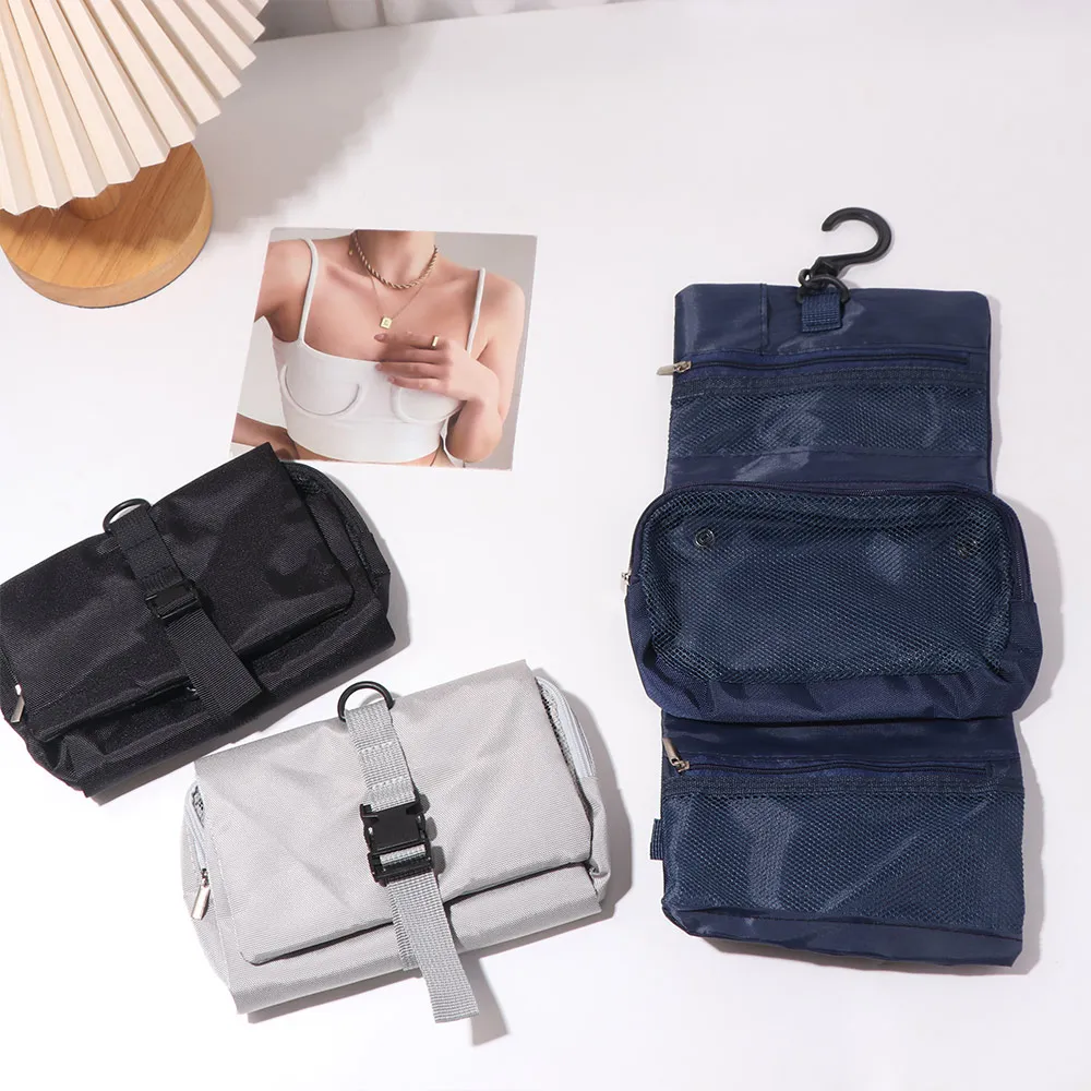 Japanese Style Snap Folding Toiletry Bag With Hook Space Saving Toiletries Storage Bag Convenient Large Capacity
Japanese Style Snap Folding Toiletry Bag With Hook Space Saving Toiletries Storage Bag Convenient Large Capacity