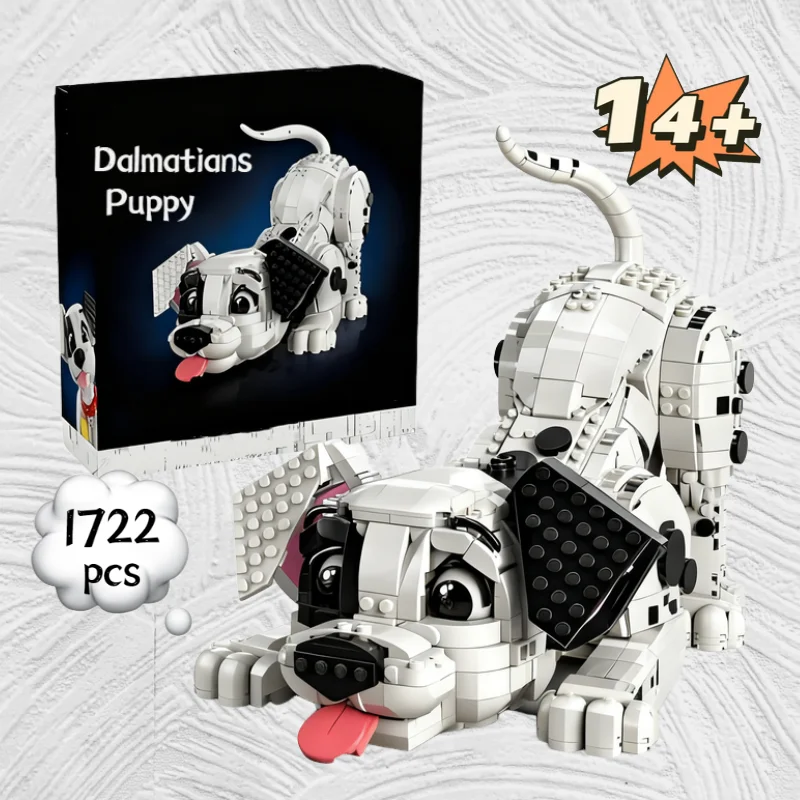New 1722pcs Popular Movie Game 101 Dalmatians Puppy 43269 Cartoon Dog Building Block Puzzle Model Toy For Birthday Ornament Gift
New 1722pcs Popular Movie Game 101 Dalmatians Puppy 43269 Cartoon Dog Building Block Puzzle Model Toy For Birthday Ornament Gift