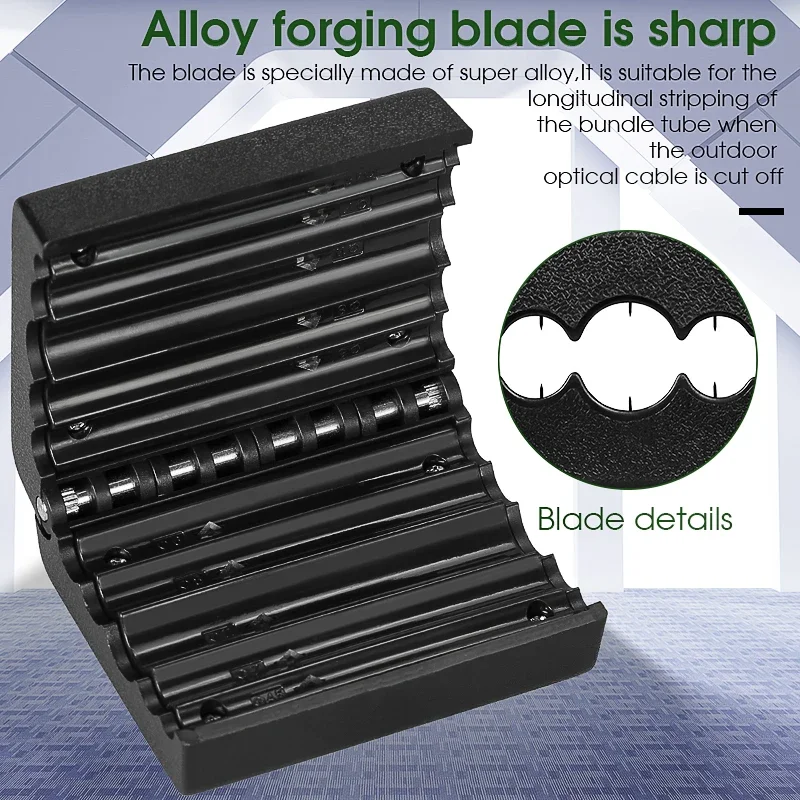 Loose Tube Slitter 4.5mm-11mm Ribbon Cable Stripper Longitudinal Center Pipe Stripping Tool Tube Slitter Cable Cutter
Loose Tube Slitter 4.5mm-11mm Ribbon Cable Stripper Longitudinal Center Pipe Stripping Tool Tube Slitter Cable Cutter
