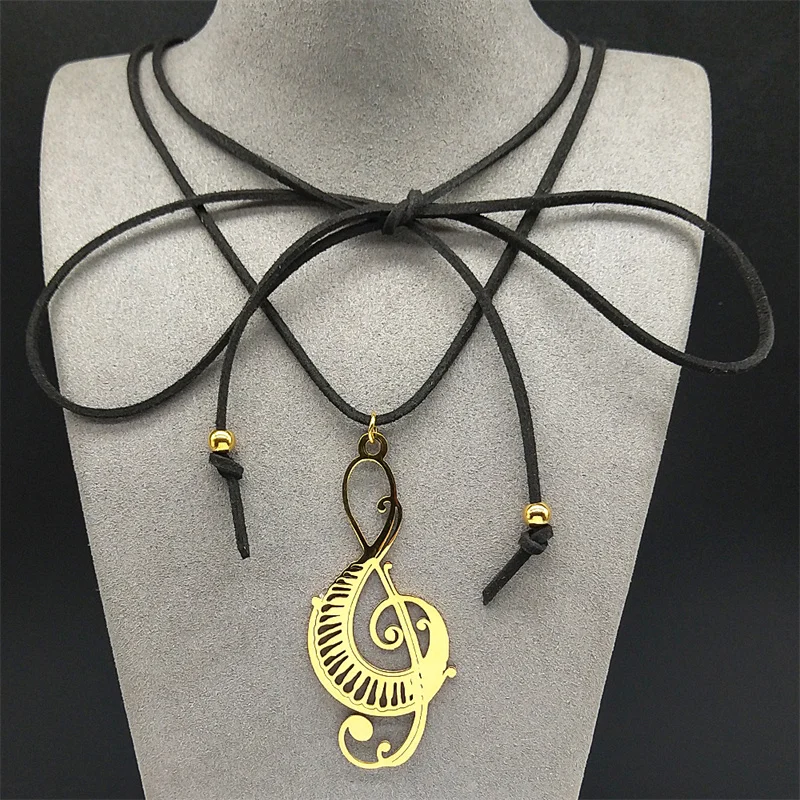 Musical Note Hollow Pendant Necklace for Women Piano Keys Stainless Steel Long Rope Chain Necklace Music Symbol Jewelry Gift
Musical Note Hollow Pendant Necklace for Women Piano Keys Stainless Steel Long Rope Chain Necklace Music Symbol Jewelry Gift