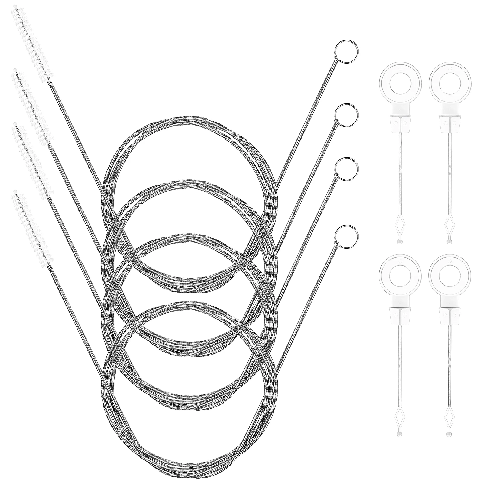 4 Sets Cleaning Brush 155cm Flexible Nylon Drain Tools for Sink Kitchen Hair Clogged Strainers Sewer Cleaners
4 Sets Cleaning Brush 155cm Flexible Nylon Drain Tools for Sink Kitchen Hair Clogged Strainers Sewer Cleaners