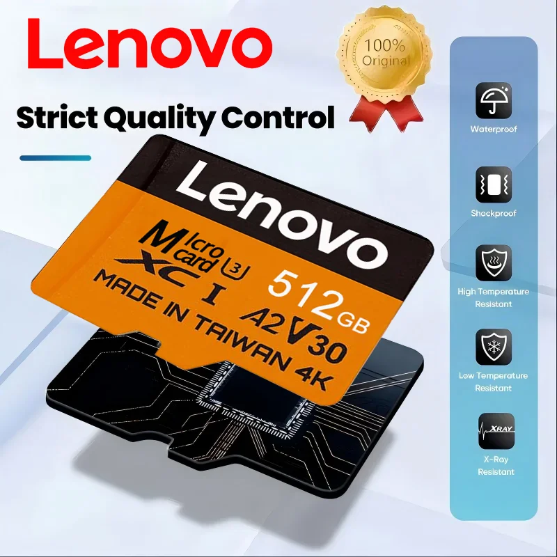 Lenovo Memory Card 512GB High Speed Micro TF SD Card 128GB 64GB Cartao De Memoria TF Card for phone Card Reader TF Flash Card
Lenovo Memory Card 512GB High Speed Micro TF SD Card 128GB 64GB Cartao De Memoria TF Card for phone Card Reader TF Flash Card