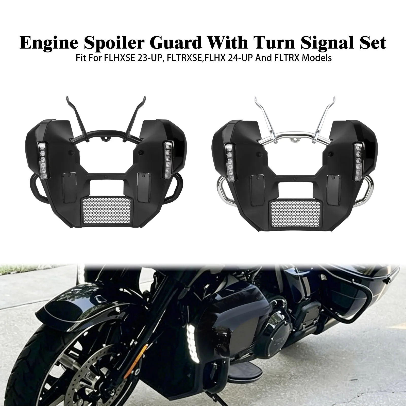 Frame Support Extended Chin Kits Fairing Lowers Engine Guard Motorcycle For Harley Touring 2023-Up Street Road Glide FLHX FLTRX
Frame Support Extended Chin Kits Fairing Lowers Engine Guard Motorcycle For Harley Touring 2023-Up Street Road Glide FLHX FLTRX