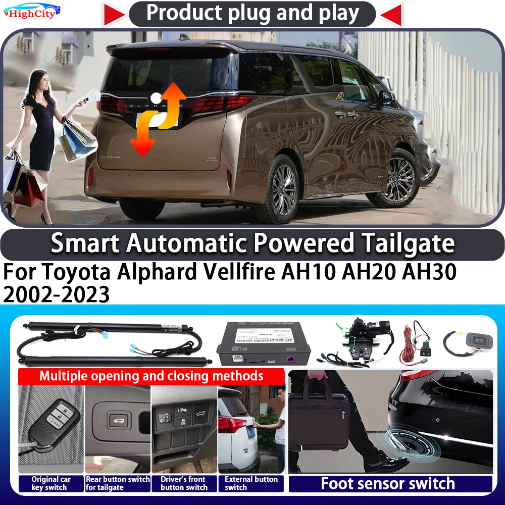 For Toyota Alphard Vellfire AH10 AH20 AH30 2002-2023 Smart Automatic Powered Tailgate Key Control Lift Close Kit Power Tailgate
For Toyota Alphard Vellfire AH10 AH20 AH30 2002-2023 Smart Automatic Powered Tailgate Key Control Lift Close Kit Power Tailgate