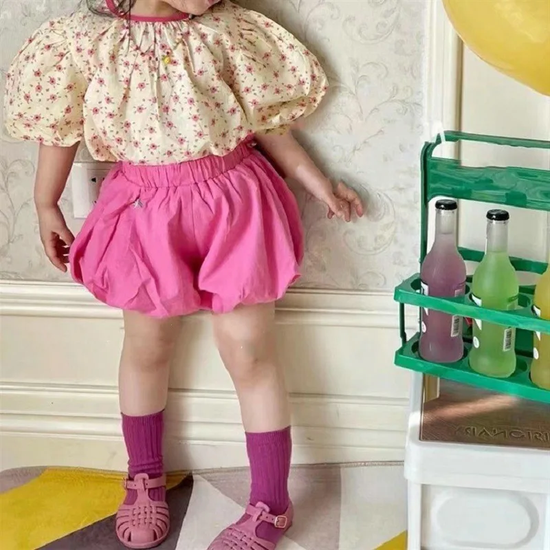 Girls' Set Round Neck Puff Sleeve Top with Flower Pants25Summer New Foreign Trade Children's Wear Delivery3-8Years Old
Girls' Set Round Neck Puff Sleeve Top with Flower Pants25Summer New Foreign Trade Children's Wear Delivery3-8Years Old