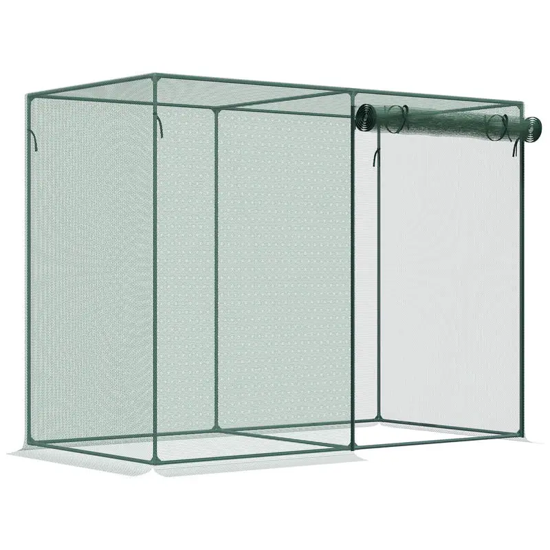 6' x 3' Crop Cage, Plant Protection Tent with Zippered Doors for Vegetable Garden, Backyard, Green
6' x 3' Crop Cage, Plant Protection Tent with Zippered Doors for Vegetable Garden, Backyard, Green
