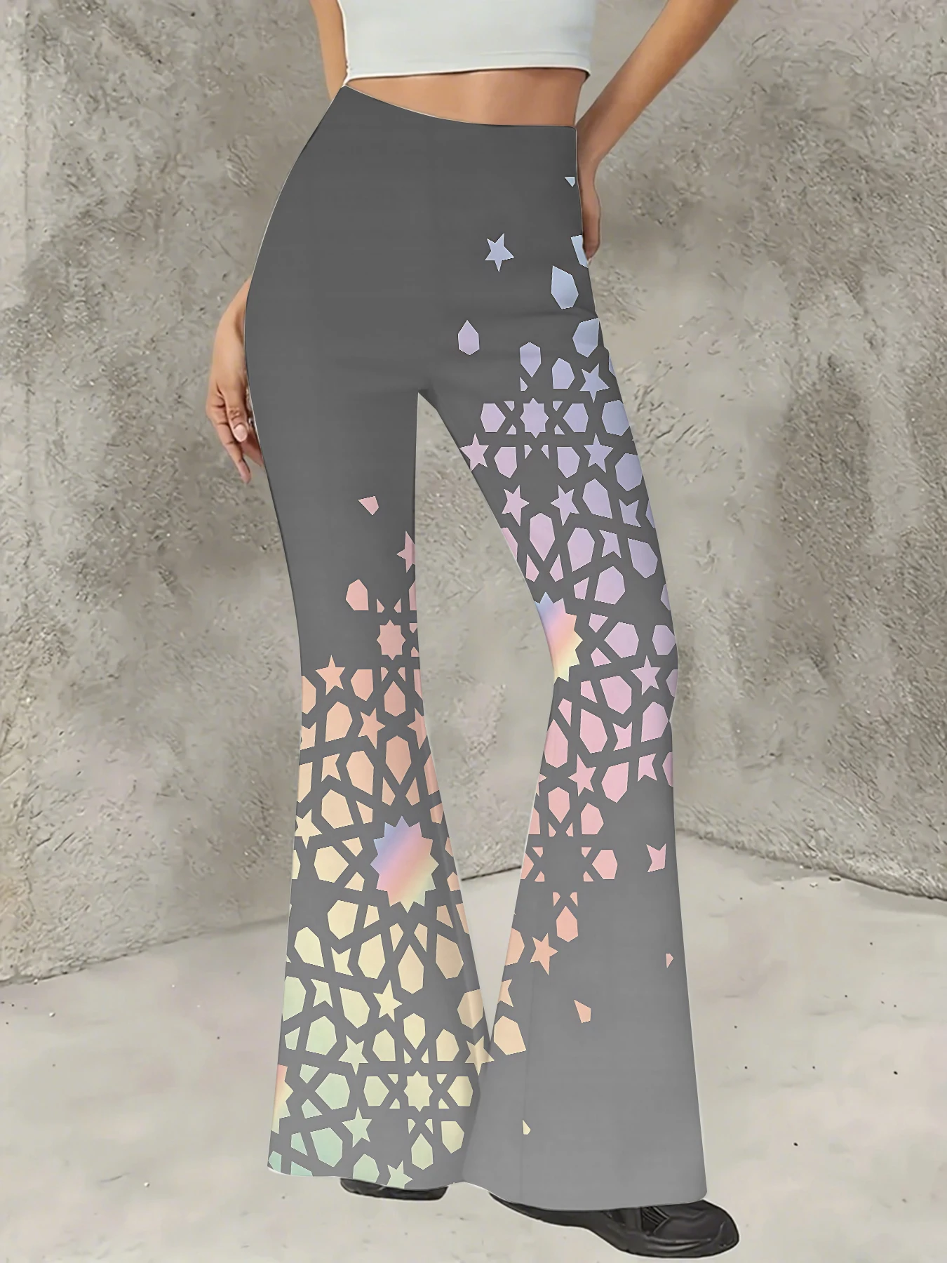 Women's All-Over Print Flared Leggings Stretchy High Waist Bell Bottom Pants
Women's All-Over Print Flared Leggings Stretchy High Waist Bell Bottom Pants