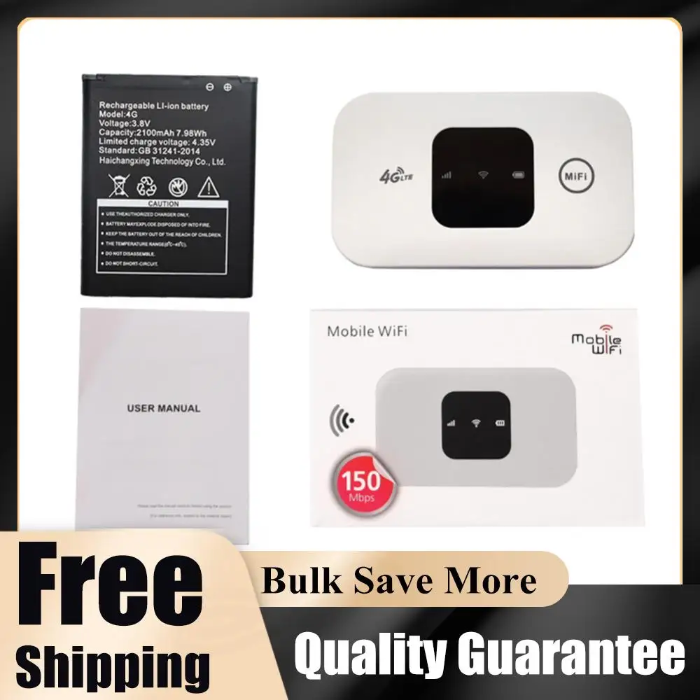 Wireless Modem 4G Pocket WiFi Router 150Mbps Mobile Hotspot with SIM Card Slot Wide Coverage 4G Wireless Router
Wireless Modem 4G Pocket WiFi Router 150Mbps Mobile Hotspot with SIM Card Slot Wide Coverage 4G Wireless Router