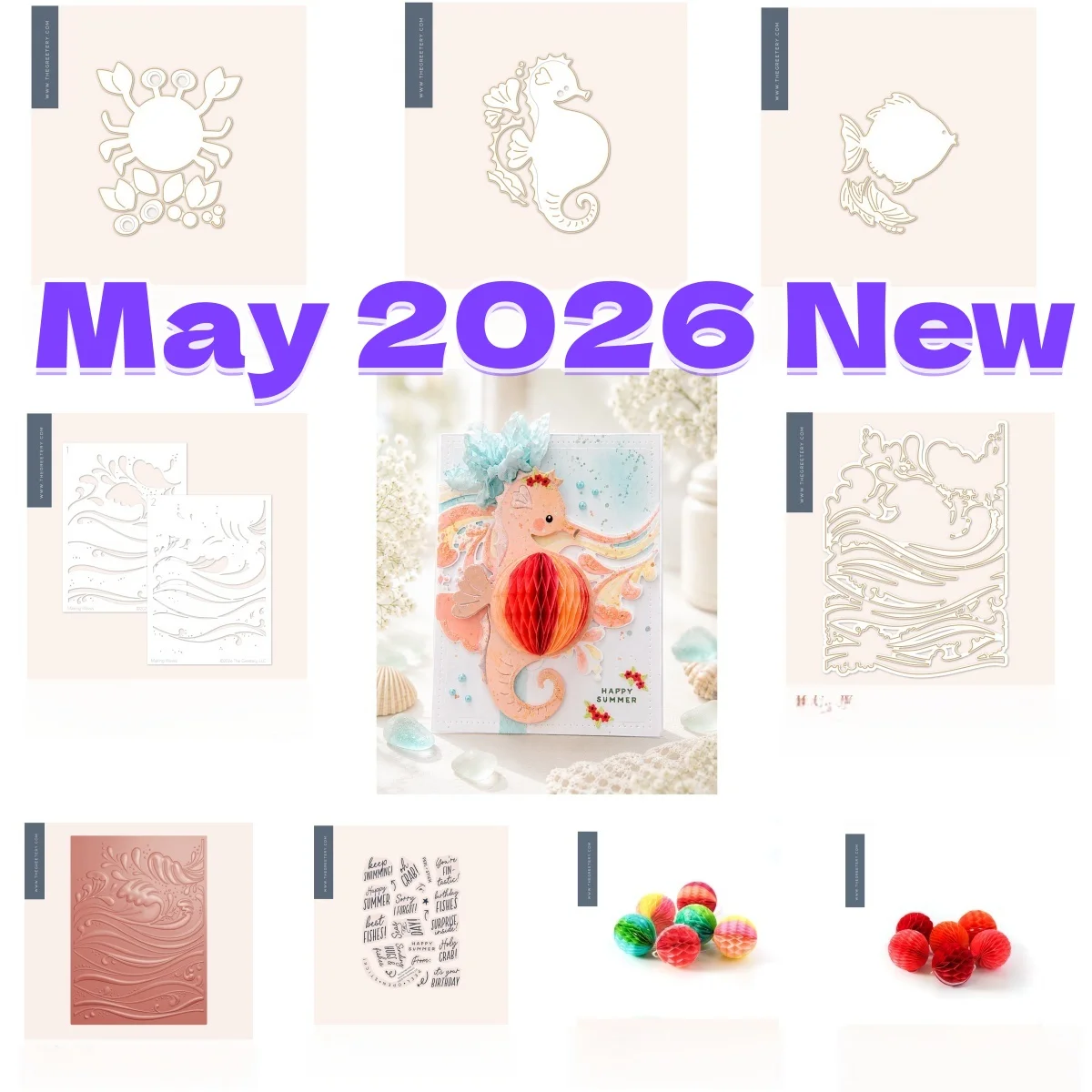 May 2026 New Summer Honeycomb Balls Crab Metal Cutting Dies Clear Stamps Stencil For DIY Greeting Card Scrapbook Decoration
May 2026 New Summer Honeycomb Balls Crab Metal Cutting Dies Clear Stamps Stencil For DIY Greeting Card Scrapbook Decoration