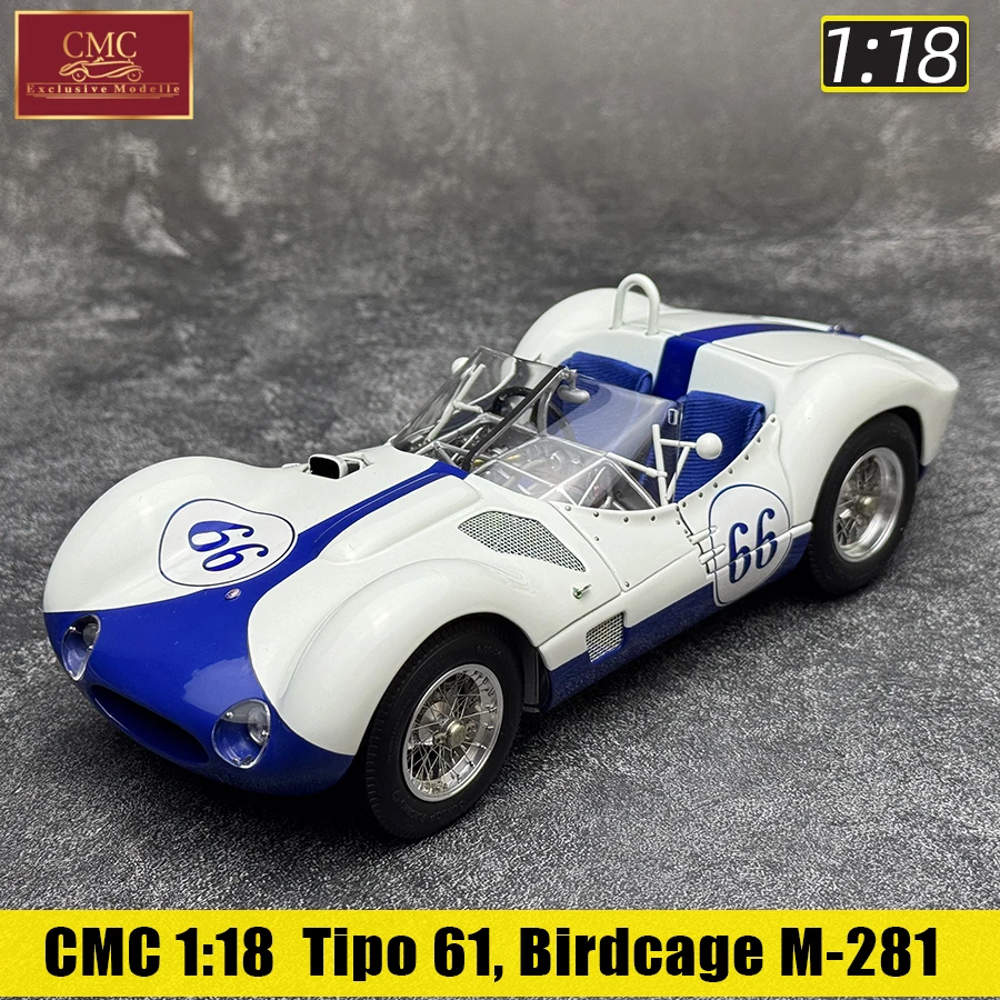 CMC EXCLUSIVE MODELLE Diecast model 1/18 Tipo 61, Birdcage M-281 car models
CMC EXCLUSIVE MODELLE Diecast model 1/18 Tipo 61, Birdcage M-281 car models