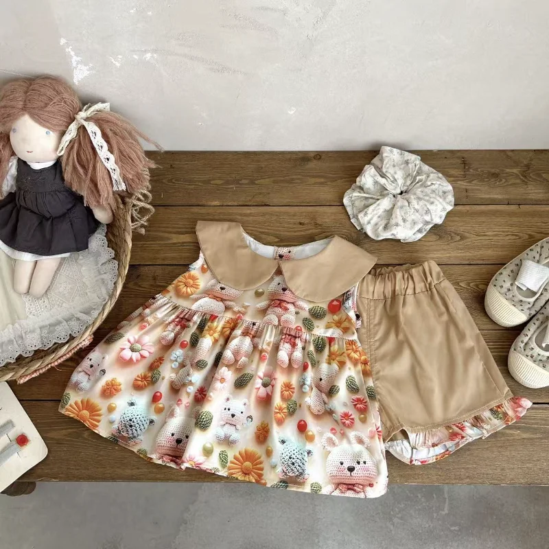 New Summer Baby Clothes Suit Children Sleeveless Dress Shorts 2Pcs/Sets Kids Girls Clothing Infant Costume Toddler Tracksuits
New Summer Baby Clothes Suit Children Sleeveless Dress Shorts 2Pcs/Sets Kids Girls Clothing Infant Costume Toddler Tracksuits