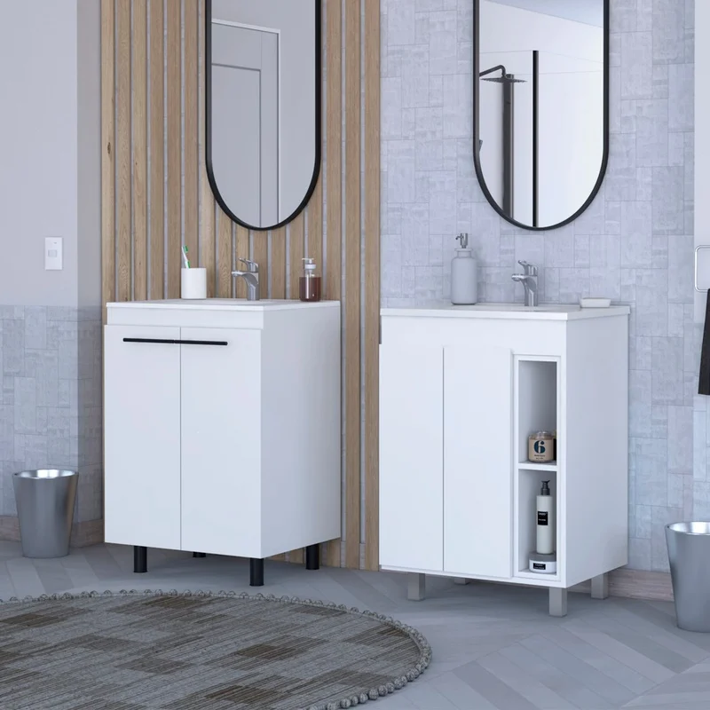 White Two-Piece Bathroom Set
White Two-Piece Bathroom Set