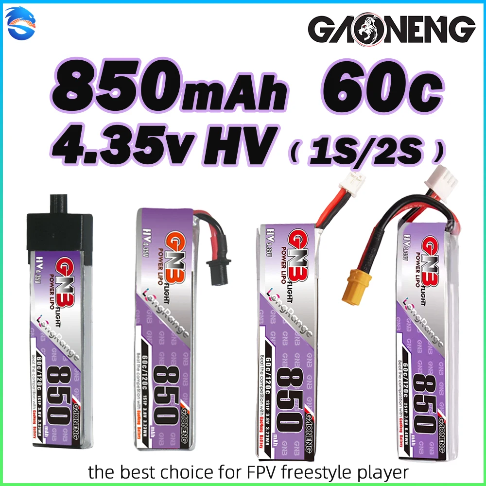 Gaoneng GNB 3,8/7,6 В 850 мАч 1/2S LiHV Lipo Батарея 60C XT30U-F/PH2.0/A30 для FPV Racing Drone Mini RC Автомобиль Самолет Вертолет
Gaoneng GNB 3,8/7,6 В 850 мАч 1/2S LiHV Lipo Батарея 60C XT30U-F/PH2.0/A30 для FPV Racing Drone Mini RC Автомобиль Самолет Вертолет