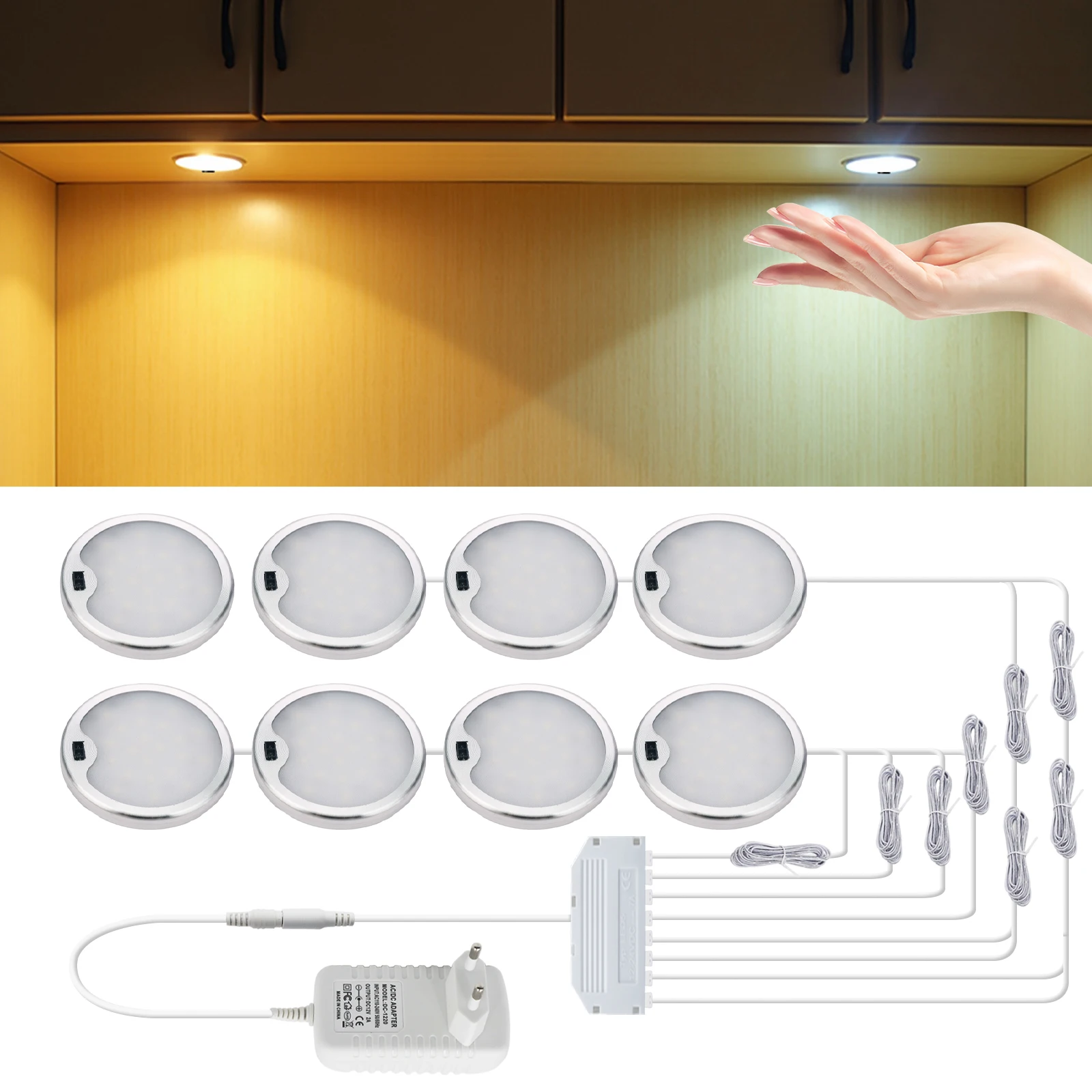 Under Cabinet Sensor Light DC 12V 5W Aluminium Shell 3000K 4000K 6000K Furniture LED Light Table Kitchen Lighting Night Light
Under Cabinet Sensor Light DC 12V 5W Aluminium Shell 3000K 4000K 6000K Furniture LED Light Table Kitchen Lighting Night Light