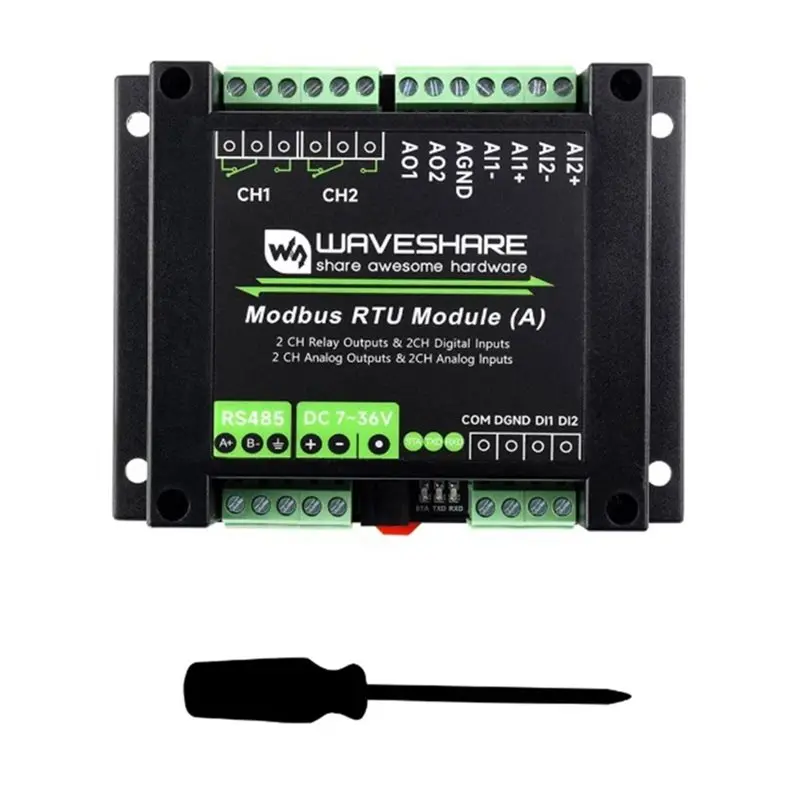 【STABLE QUALITY】Waveshare Industrial Modbus RTU Module(A) Multiple Isolation Protection Circuits Mixed Input And Output Function
【STABLE QUALITY】Waveshare Industrial Modbus RTU Module(A) Multiple Isolation Protection Circuits Mixed Input And Output Function
