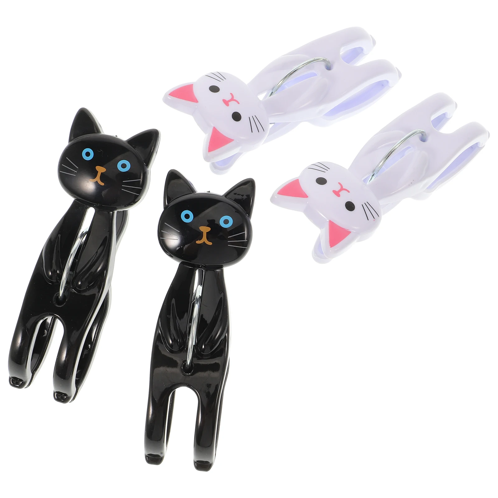 4 Pcs Beach Towel Clips Cat Design Clothespins Non Slip Windproof Clamps for Pool Chairs Black 2 White 2 Material Strong
4 Pcs Beach Towel Clips Cat Design Clothespins Non Slip Windproof Clamps for Pool Chairs Black 2 White 2 Material Strong