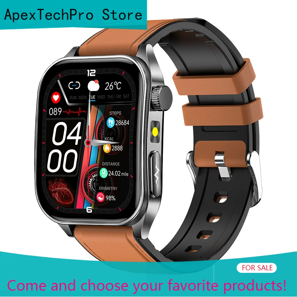 ApexTPNew Laser Therapy Health Smartwatch ECG+HRV Blood Pressure Blood Lipids Uric Acid Monitoring Bluetooth Calling Smartwatch
ApexTPNew Laser Therapy Health Smartwatch ECG+HRV Blood Pressure Blood Lipids Uric Acid Monitoring Bluetooth Calling Smartwatch