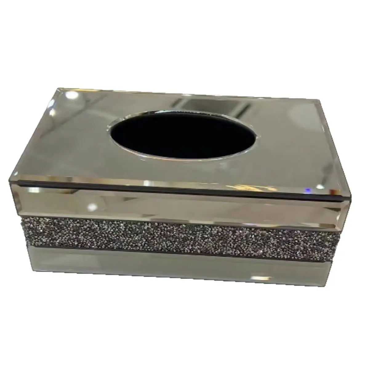 Light luxury mirror paper box, broken diamond glass tissue box, living room home advanced paper
Light luxury mirror paper box, broken diamond glass tissue box, living room home advanced paper