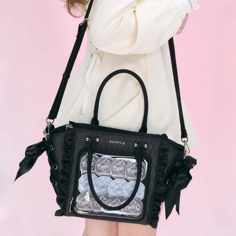 Original Ita Bag Sweet Ribbon Bow Bolsos Mujer Satin Solid Sac Femme Lolita Bandage Hand Bags Large Capacity Fungus Bolso
Original Ita Bag Sweet Ribbon Bow Bolsos Mujer Satin Solid Sac Femme Lolita Bandage Hand Bags Large Capacity Fungus Bolso