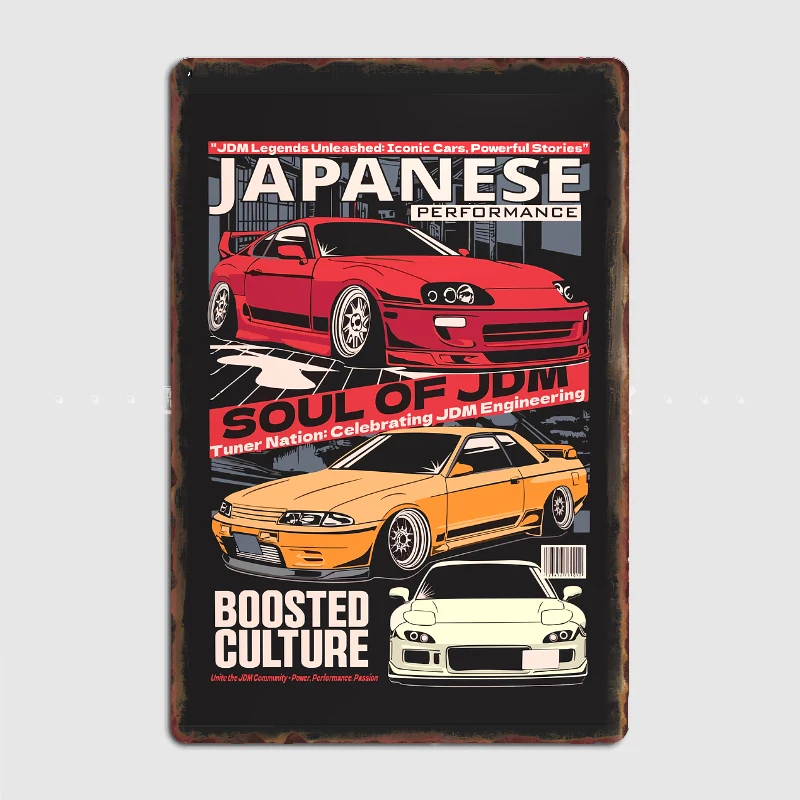 GTR JDM Car R32 and RX-7 Racing CAR Poster Metal Sign CAR Club Custom Bar Bedroom Indoor Posters Home Wall Decor Room Decoration
GTR JDM Car R32 and RX-7 Racing CAR Poster Metal Sign CAR Club Custom Bar Bedroom Indoor Posters Home Wall Decor Room Decoration