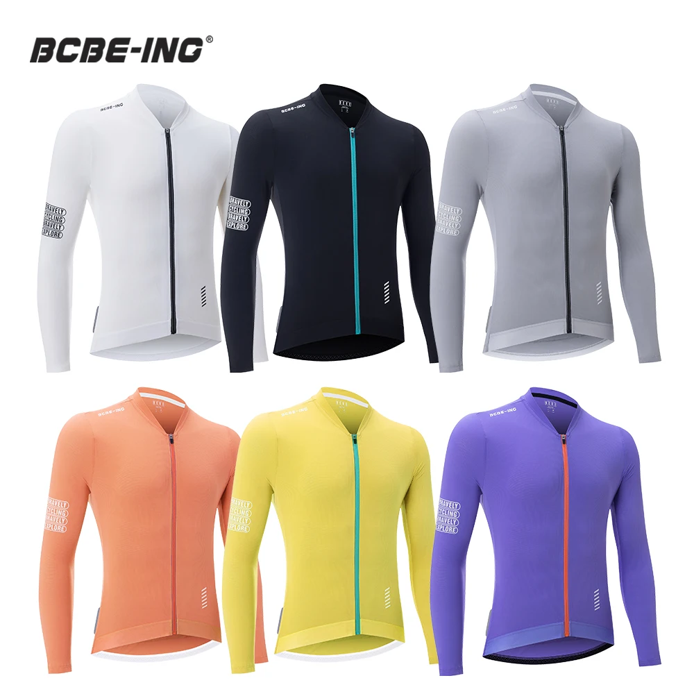 BCBE-ING Men Aero Slim Fit Cycling Jersey Lightweight Breathable Fabric Cycling Jersey Long Sleeve MTB Road Bike Clothing Shirts
BCBE-ING Men Aero Slim Fit Cycling Jersey Lightweight Breathable Fabric Cycling Jersey Long Sleeve MTB Road Bike Clothing Shirts