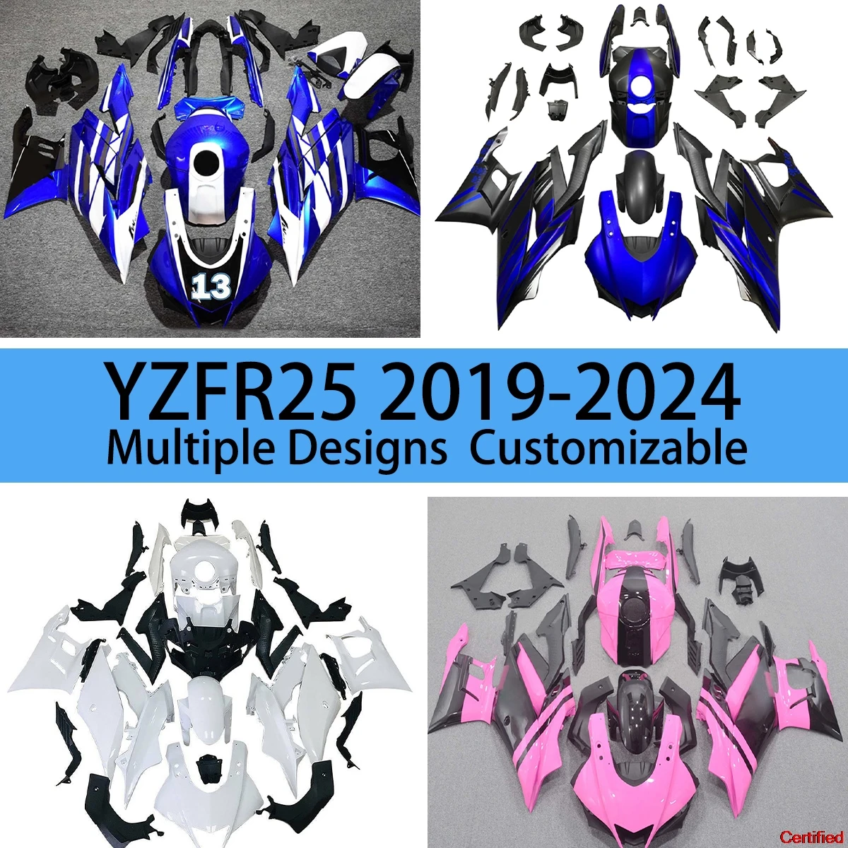 Для YAMAHA R25 2019-2024 литой под давлением комплект обтекателей из АБС-пластика YZF R25 19-24, обтекатели кузова мотоцикла
Для YAMAHA R25 2019-2024 литой под давлением комплект обтекателей из АБС-пластика YZF R25 19-24, обтекатели кузова мотоцикла