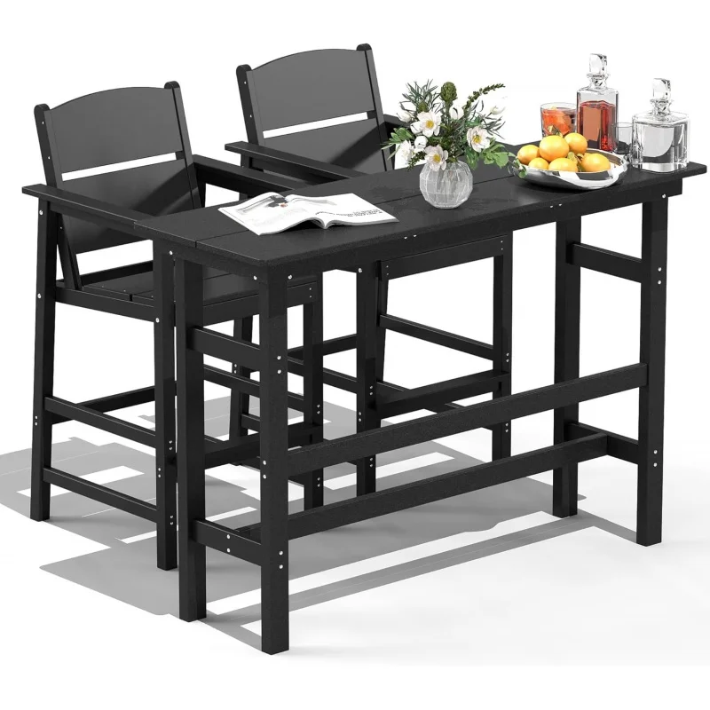 2026 New:3 Piece Outdoor Bar Height Table and Chairs, All Weather HDPE Patio Bar Set Outdoor Bistro Set,Adirondack Bar
2026 New:3 Piece Outdoor Bar Height Table and Chairs, All Weather HDPE Patio Bar Set Outdoor Bistro Set,Adirondack Bar